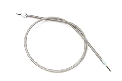 V-Twin 36-2533 - 38" Braided Stainless Steel Speedometer Cable