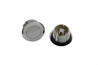 V-Twin 38-0401 - Smooth Style Gas Cap Set Non-Vented