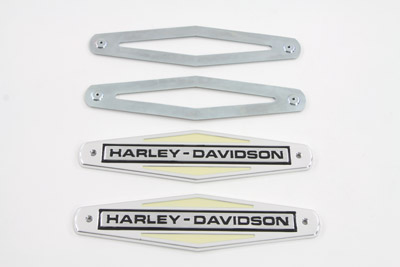 V-Twin 38-0807 - Gas Tank Emblems with Black Lettering
