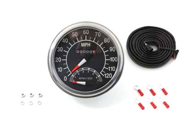 V-Twin 39-0387 - Speedometer with 2:1 Ratio and Tachometer