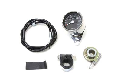 V-Twin 39-0555 - Mini 60mm Speedometer with 2:1 Ratio