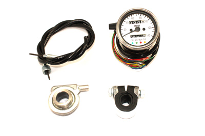 V-Twin 39-0556 - Mini 60mm Speedometer with 2:1 Ratio