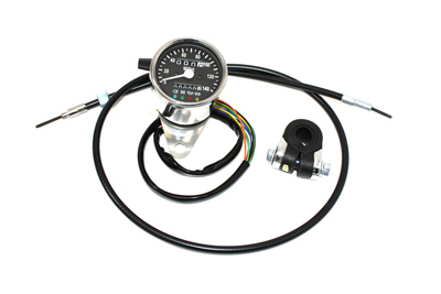 V-Twin 39-0578 - Mini 60mm Speedometer with 2:1 Ratio