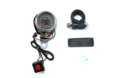 V-Twin 39-0598 - 48mm Deco Mini Electric Speedometer