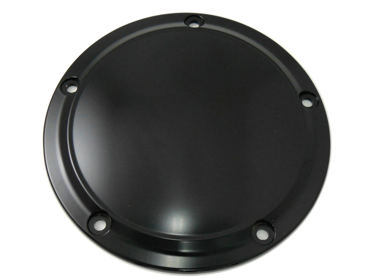 SMOOTH DERBY COVER, 5 HOLE, BLACK VTWIN 42-0191