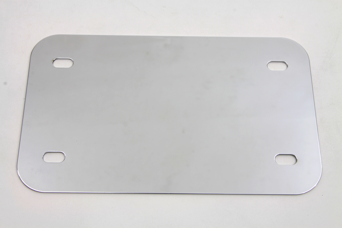 V-Twin 42-0221 - License Plate Frame Backing Plate Smooth Style