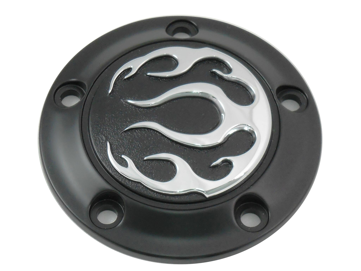 V-Twin 42-0473 - Black 5-Hole Flame Point Cover