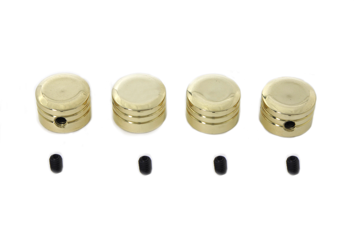 V-Twin 42-1092 - Brass Cylinder Head Bolt Cover