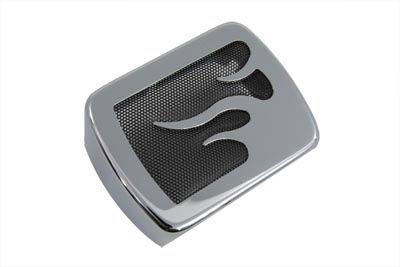 V-Twin 42-1529 - Chrome Coil Cover with Flame Accent