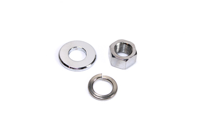 V-Twin 44-0599 - Chrome Front Axle Nut and Washer Kit