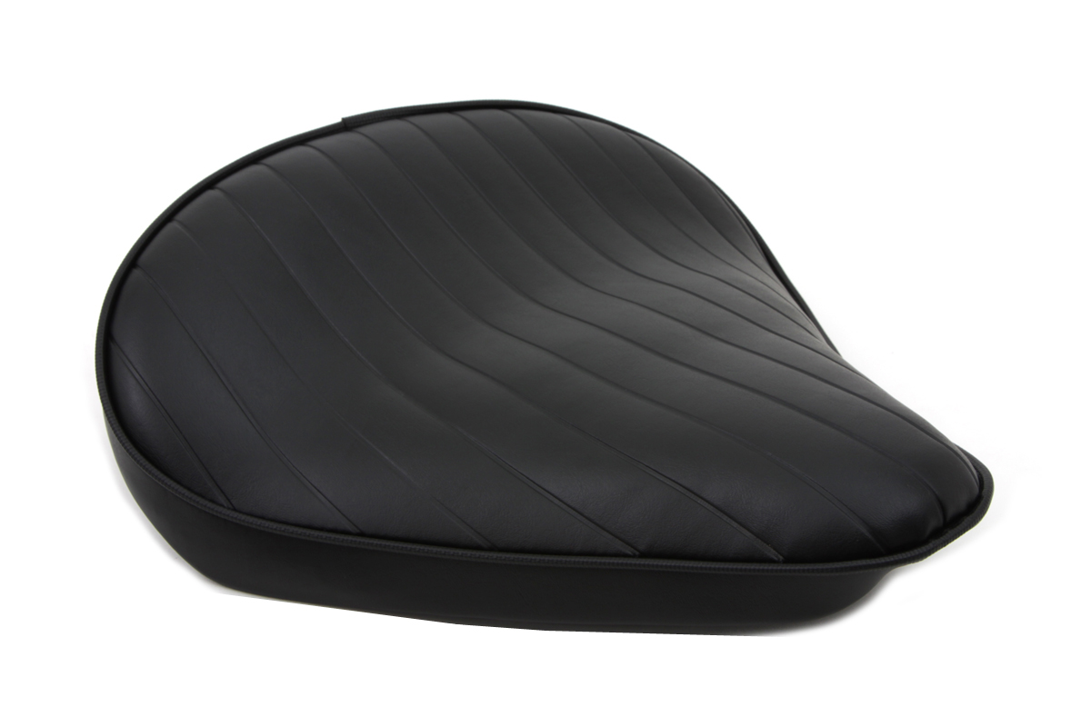 V-Twin 47-0057 - Black Tuck and Roll Solo Seat Large