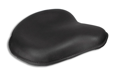 V-Twin 47-0782 - Black Leather Solo Seat With Mount Kit