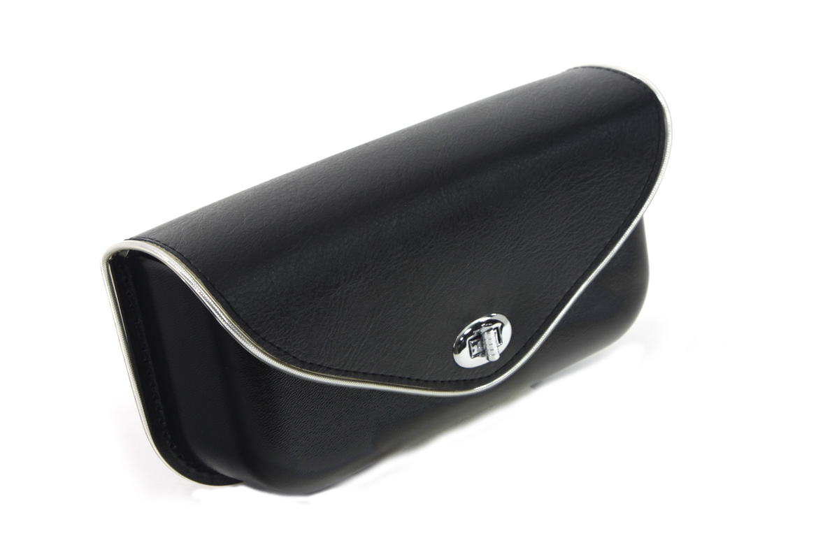 V-Twin 48-0813 - Windshield Pouch With Silver Edge Trim