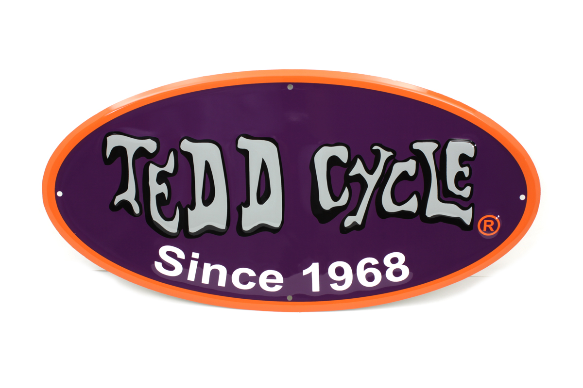 V-Twin 48-0945 - Tedd Cycle Metal Sign