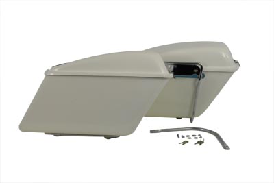 V-Twin 49-2800 - Fiberglass White Saddlebag Set