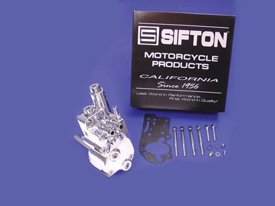 SIFTON OIL PUMP ASSEMBLY, POLISHED VTWIN 12-9969