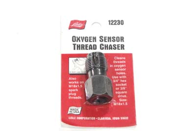 V-Twin 16-1385 - Oxygen Sensor Plug Thread Chaser Tool 18mm