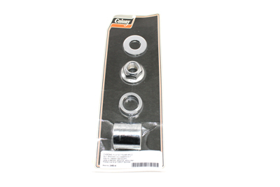 V-Twin 2483-4 - Rear Axle Spacer Kit Groove Style Chrome
