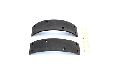 V-Twin 23-0506 - Front Brake Shoe Linings with Rivets