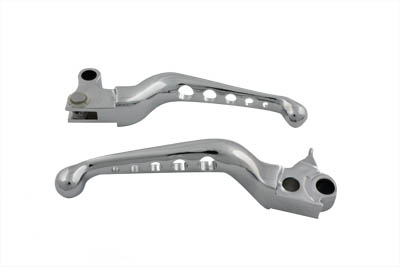 V-Twin 26-0788 - Chrome Drilled Hand Lever Set
