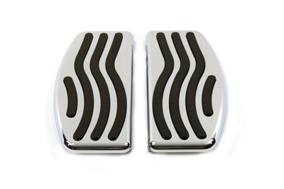 V-Twin 27-0822 - Driver Footboard Set with Wave Design