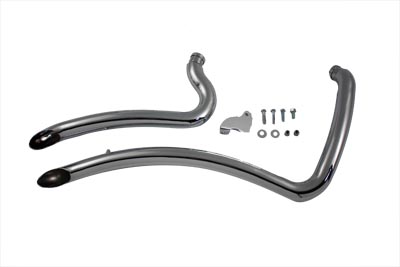 V-Twin 30-0320 - Exhaust Drag Pipe Set Curve