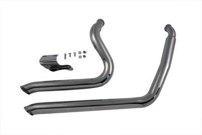 V-Twin 30-0371 - Exhaust Drag Pipe Set Side Sweep