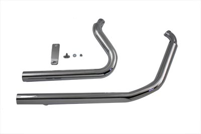 V-Twin 30-0551 - Exhaust Drag Pipe Set Straight Cut