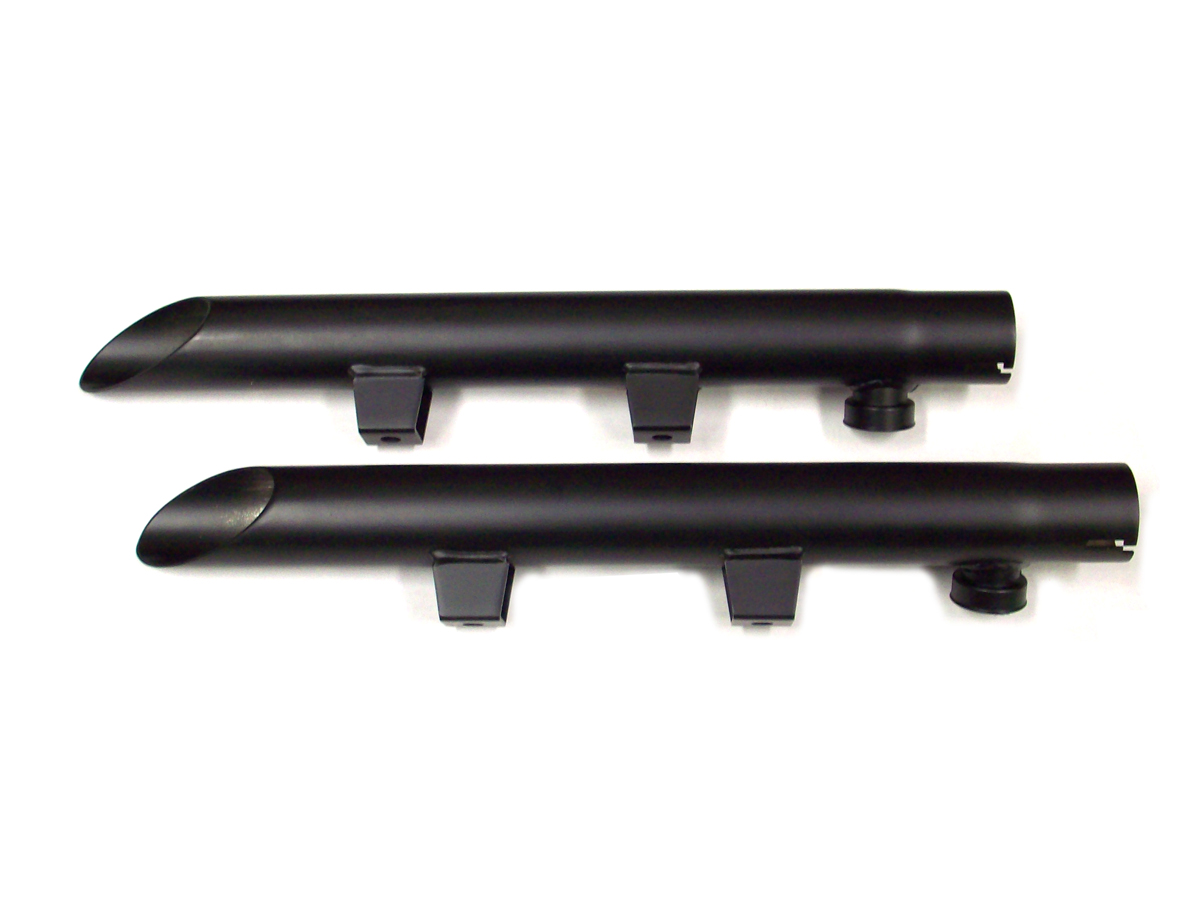 V-Twin 30-0743 - Black Drag Pipe Exhaust Extension Set