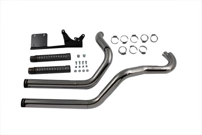V-Twin 30-1553 - 2 Into 2 Exhaust System Staggered Style