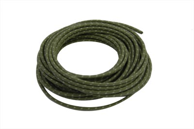 V-Twin 32-8096 - Green 25' Cloth Covered Wire