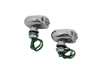 V-Twin 33-0272 - LED Green Marker Lamp Set Center Mount