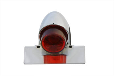 V-Twin 33-1079 - Chrome Sparto Tail Lamp with Bulb