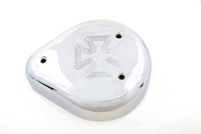V-Twin 34-0709 - Air Cleaner Cover with Maltese Design