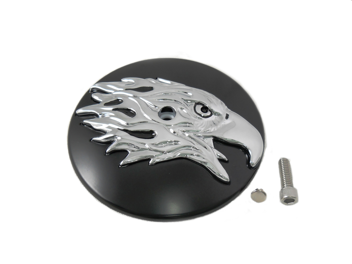 V-Twin 34-1432 - Round Eagle Air Cleaner Cover Insert