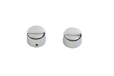 V-Twin 37-0036 - Chrome Front Axle Cap Cover Set Cap Style