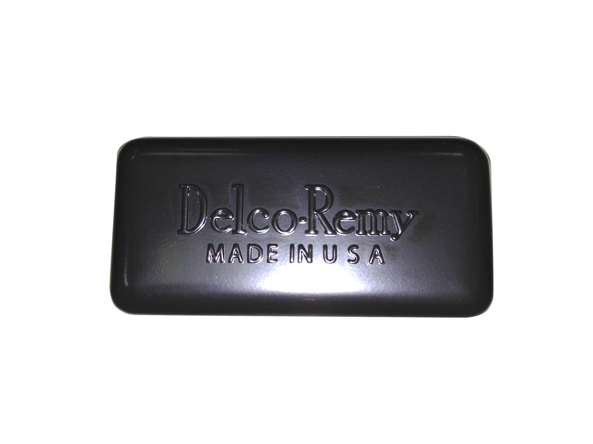 V-Twin 42-0053 - Black Replica Delco Remy Style Relay Cover