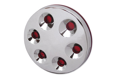 V-Twin 42-0108 - Chrome 3-D Derby Cover