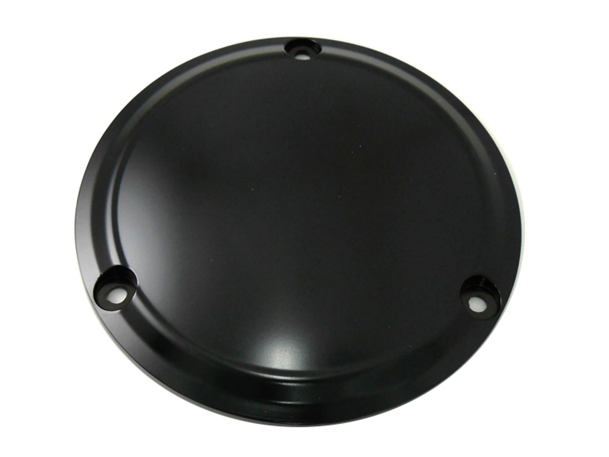 SMOOTH DERBY COVER, 3 HOLE, BLACK VTWIN 42-0195