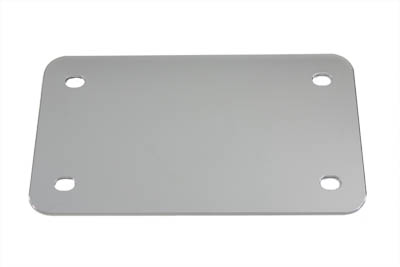 V-Twin 42-0213 - License Plate Frame Backing Plate Chrome Smooth
