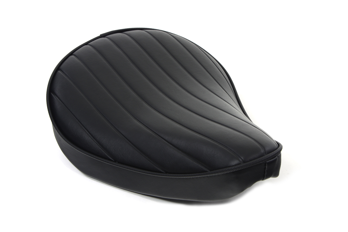 V-Twin 47-0083 - Black Tuck and Roll Solo Seat Small