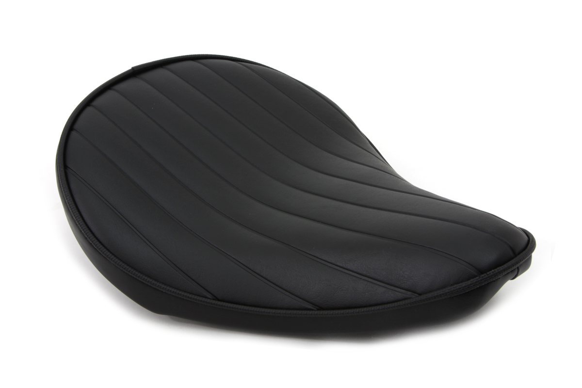 V-Twin 47-0084 - Black Tuck and Roll Solo Seat Small