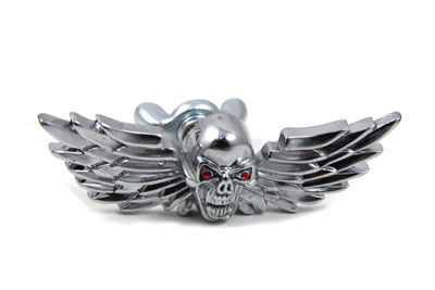 V-Twin 48-1323 - Skull with Wings Medallion Set